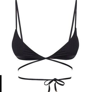 NEVER WORN Monday Swimwear St. Martin Top - Black, M
